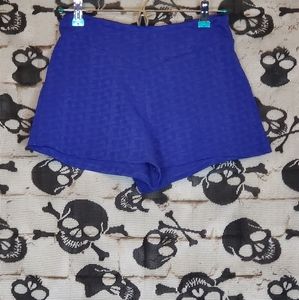COPERATIVE BLUE KNIT SHORTS DROP WAIST